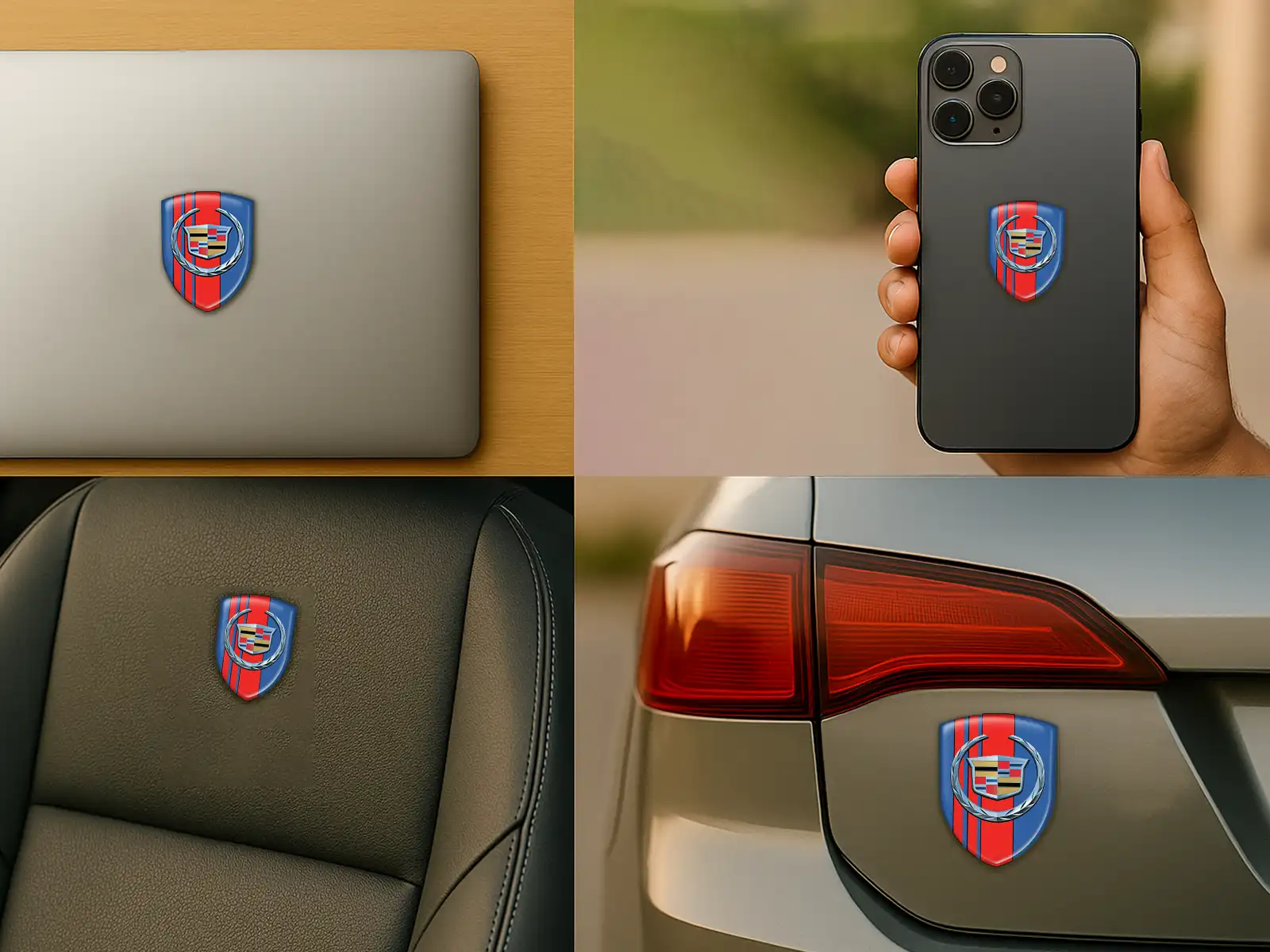 Cadillac Pegatinas Familiares Para Coche Moderna Profesional